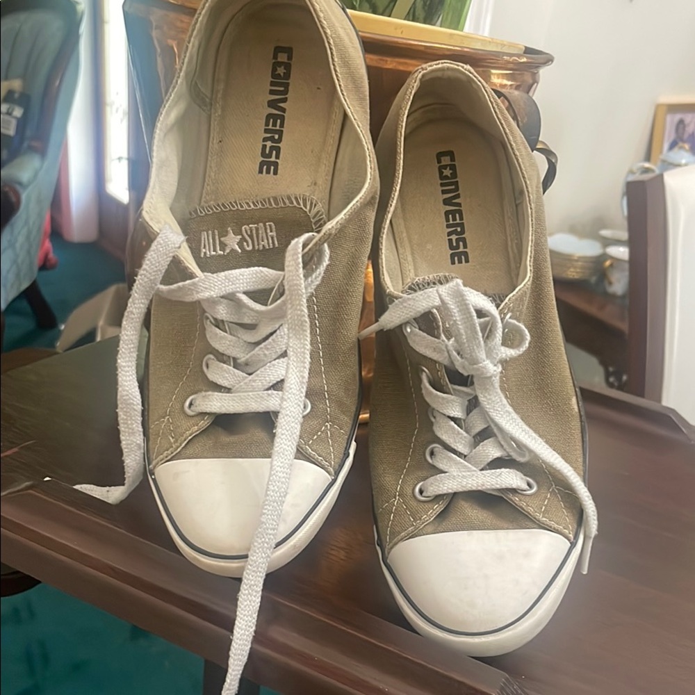 Converse Green and White Chuck Taylor Sneakers